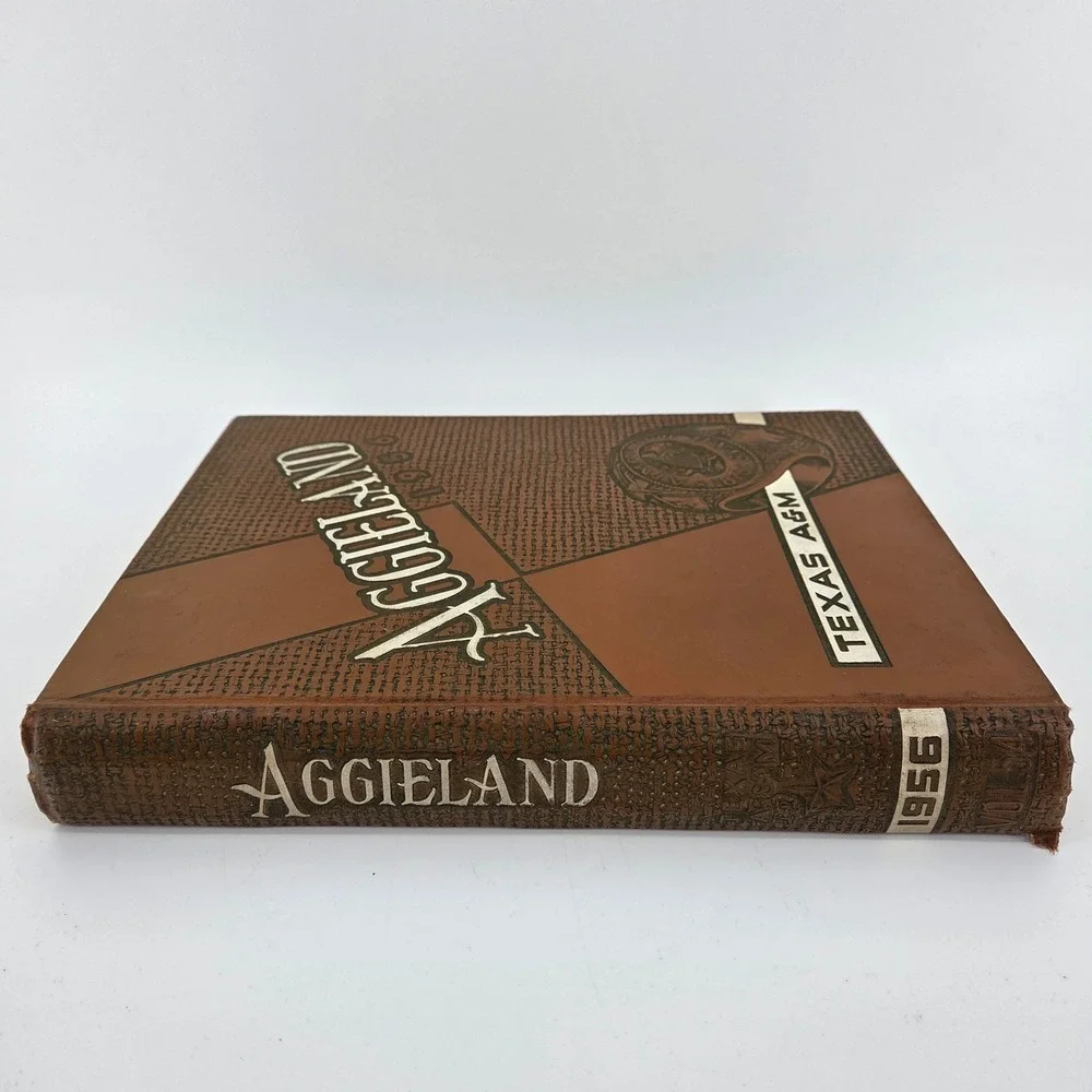 Aggieland Aggies 1956 Vintage Texas A&M University‎ College Yearbook Table Decor